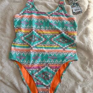 Chubbies Multicolor Geometric One Piece Swimsuit
